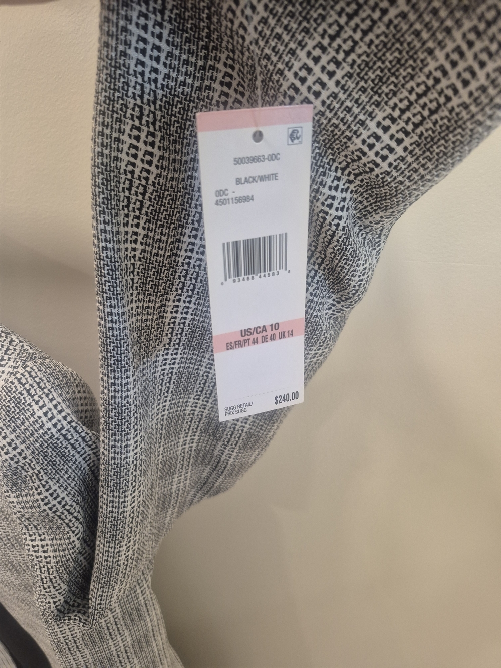 Women’s Black And White Plaid Dress Suit - Picture 2 of 5